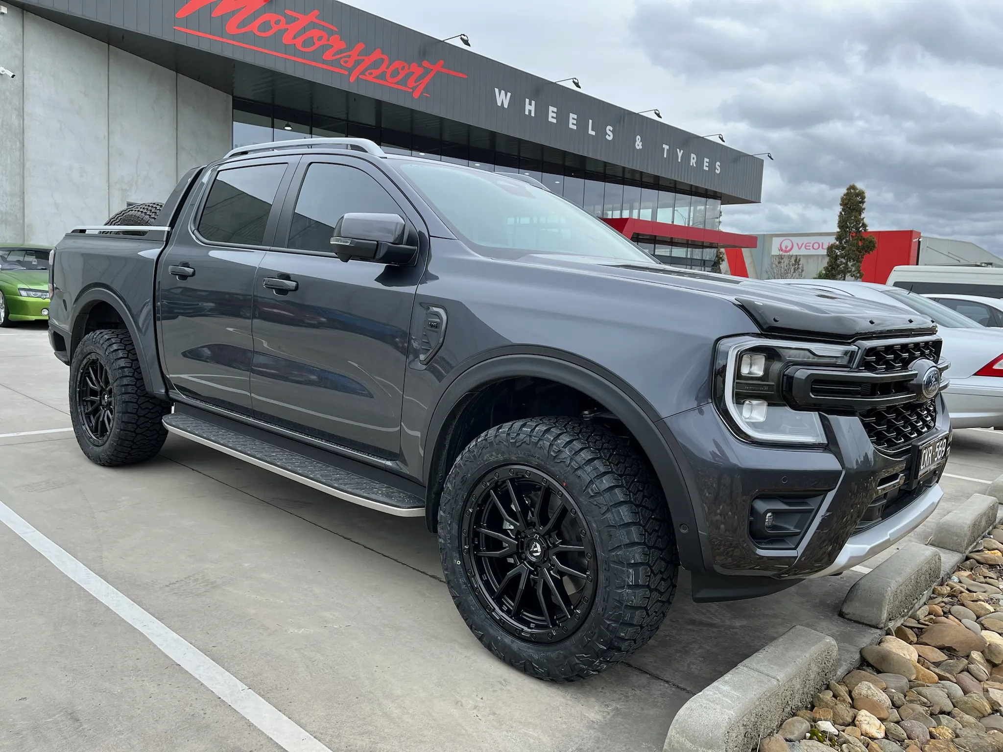 FORD RANGER with FUEL REBEL 20X9 MATTE BLACK WHEELS |  | FORD